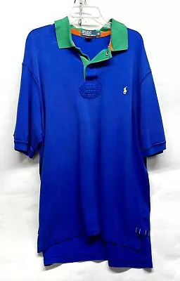 Vintage Polo Ralph Lauren Canoe Kayak Club XLT Cotton Blue Shirt (A2) • $40.49