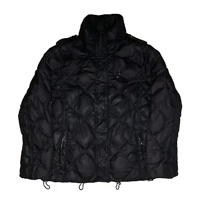 £75 • Buy BURBERRY Brit 100% Goose Down Puffer Down Jacket Coat Quilted Black Nova Check