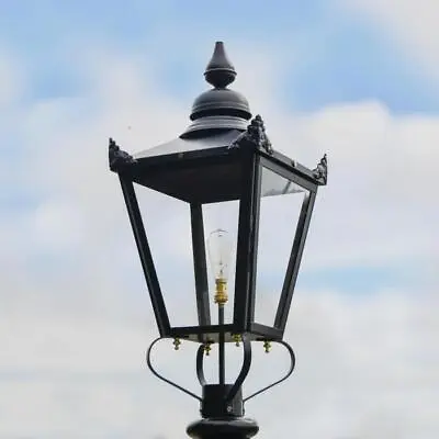 £199.99 • Buy Deluxe Black Victorian Lantern Or Replacement Lamp Post Top - 90cm