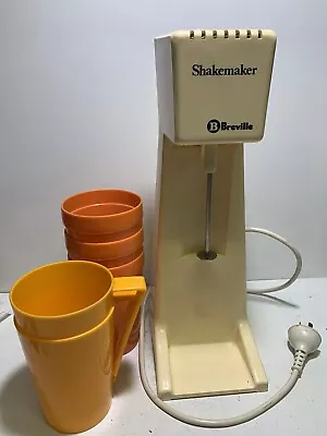 Vintage Retro Breville Shakemaker Milkshake Maker 1970s Including 5 Cups • $69