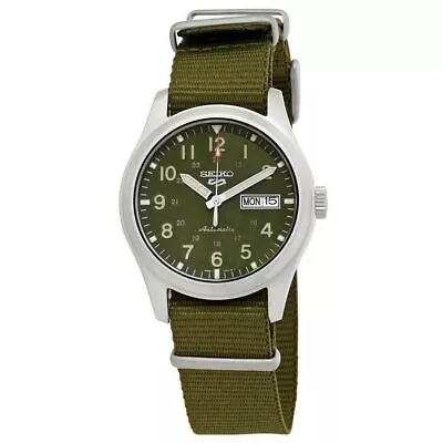 Seiko 5 Sports Field Green Dial Power Reserve Automatic SRPG33K1 100M Mens Watch • $191.30