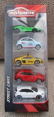 Majorette Street Cars NEW 5-Pack LAMBORGHINI FIAT AUDI R8 TAXI AUDI A1 HYUNDAI • $16.16