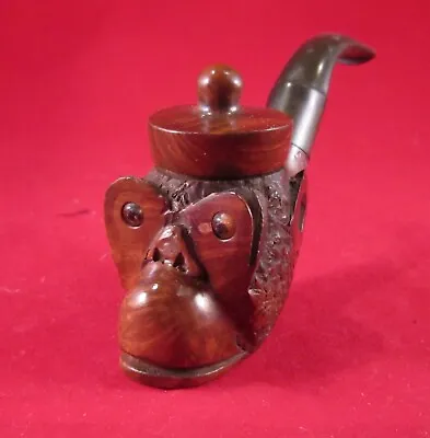 Unusual Vintage Figural Carved Briar Monkey Pipe By Walley Frank Ltd • $59.95