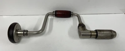 $25 • Buy Vintage MILLERS FALLS NO. 732 10 In. Ratcheting Bit Brace Hand Drill USA