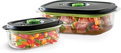 FoodSaver 2116382 Vacuum Containers 1 3 Cup 1 10 Cup Clear Count 2 Containers • $129.29