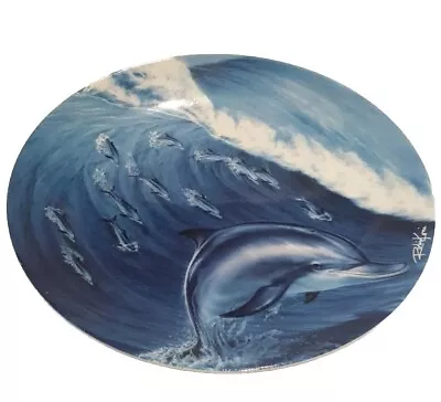 Coalport Bone China Danbury Mint Dolphin Plate 'Surf School' From The Collection • £9.99