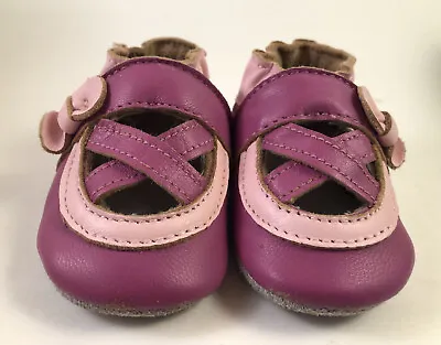Momo Baby Girl Soft Sole Leather Crib Bootie Shoes-Ballerina Pink • $10