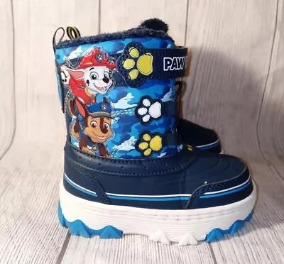 Josmo Paw Patrol Toddler Snow Boots Blue Various Sizes Chase Marshall Winter NEW • $19.99