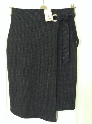 £3 • Buy Tu Bnwt Size 14 Black Polka Dot Skirt