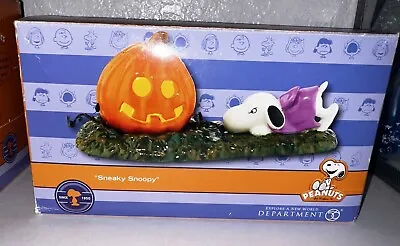 Department 56 PEANUTS Halloween Sneaky Snoopy 2011 W/ Lights • $139.95