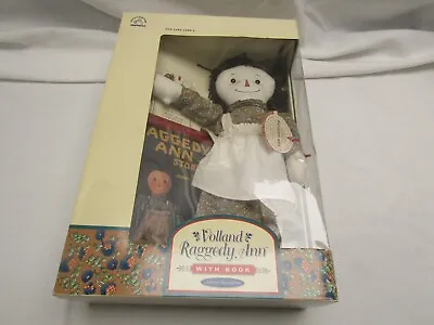 Cloth Raggedy Ann Doll Volland With Book 15 Inch Doll Authentic Reproduction • $49.87