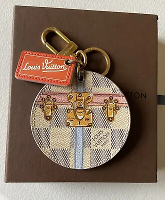 Louis Vuitton Damier Azur Summer Trunks Bag Charm Key Chain • $199.99