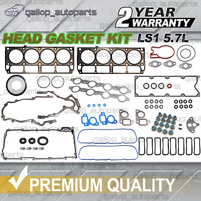 Bottom End Head Gasket Kit For Holden Commodore VT VX VU VY VZ V8 LS1 5.7L V8 • $128.99