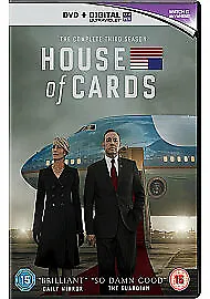 House Of Cards: The Complete Third Season DVD (2015) Kevin Spacey Cert 15 • £2.05
