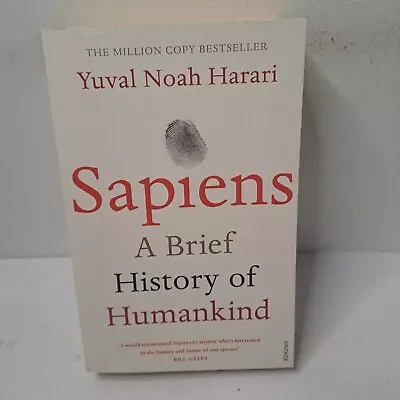 Sapiens: A Brief History Of Humankind By Yuval Noah Harari (Paperback 2015)(20) • $24.99
