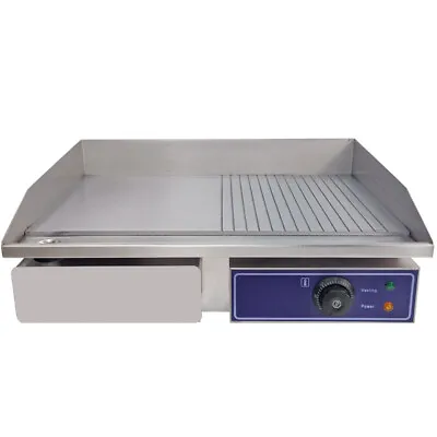 £148 • Buy Commercial Electric Griddle Countertop Large Hotplate BBQ Grill Egg Fryer Bacon