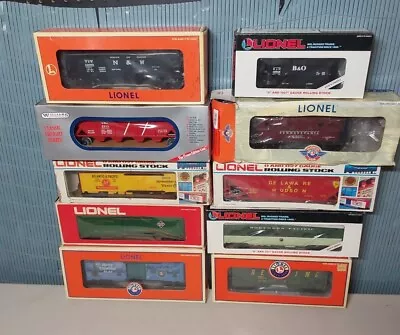 Mixed Lot Of 10 Lionel Trains O Scale Freight Cars (mixed Roadnames) #13a • $56