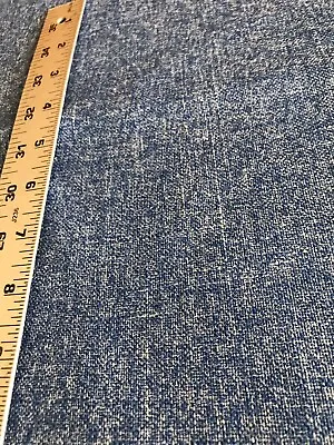 $55 • Buy Vintage Chambray Woven Fabric Blue & White 5 Yards By 45” Wide