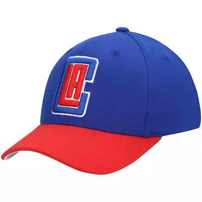 Mitchell & Ness Los Angeles LA Clippers Snapback Hat Cap Two-tone Royal/Red • $26.95