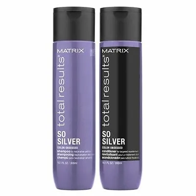 £17.57 • Buy Matrix Total Results Color Obsessed So Silver Shampoo And Conditioner Duo 300ml