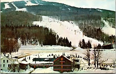 Mt. Snow Barn Over Looks Sundance Slope Skiing Lodging Vermont Postcard • $3.99