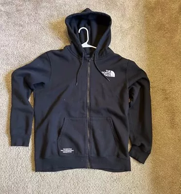 The North Face Zip Up Hoodie Black Men’s Large Sleeve Print TNF • $19.99