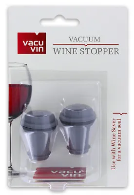 $9.82 • Buy Vacu Vin Wine Saver Extra Stoppers Set Of Two