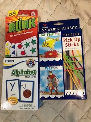 Mead Alphabet Flash Cards ~ Blink Card Game ~ 3 Game Fun Pack ~ New • $6.95