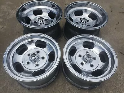 Aunger 14x7 US 15x8.5 Suit Holden HQ HJ HX HZ WB 1 Ton Polished New Nuts/caps  • $1295
