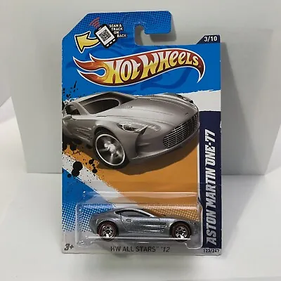 Hot Wheels Aston Martin One-77 HW All Stars 12 Walmart Redline Wheels (3927) • $2.95