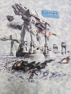 Vintage Liquid Blue Star Wars Empire Strikes Back T-Shirt XL All Over Print • $30