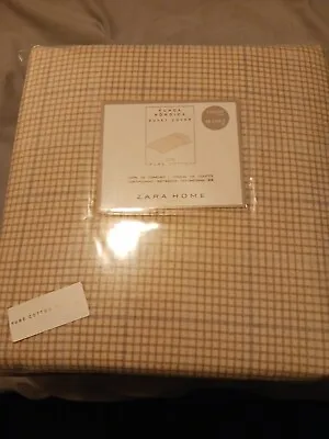 $75 • Buy Zara Home: Gray Duvet Cover - Luxury Cotton Satin - 500TC -QUEEN - NEW