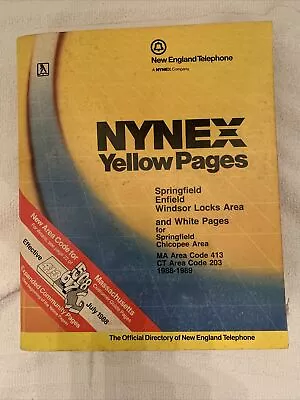 Vintage Phone Book New England Telephone/Nynex Springfield MA • $17.99