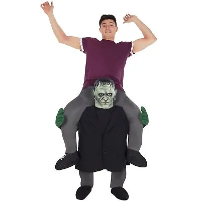 Adult Frankenstein Piggyback Costume Men`s Monster Ride On Halloween Fancy Dress • £46.99