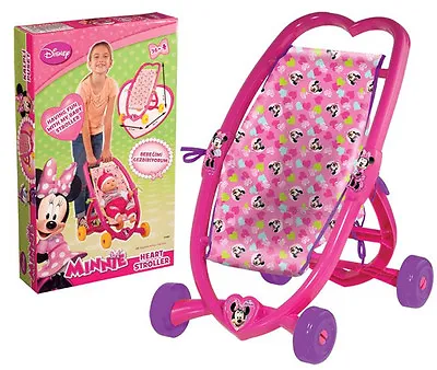 £99.99 • Buy Minnie Mouse Heart Baby Doll Pink Stroller Folding Buggy Pram Dolls Pushchair 