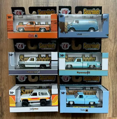 M2 Machines Squarebody 2024 Syndicate Series - Set Of 6 Trucks With Sleeve NEW!! • $99