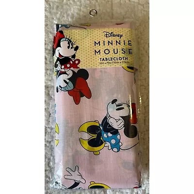 Disney Minnie Mouse Light Pink Tablecloth (52X70) (Never Used-Still In Package) • $8.99