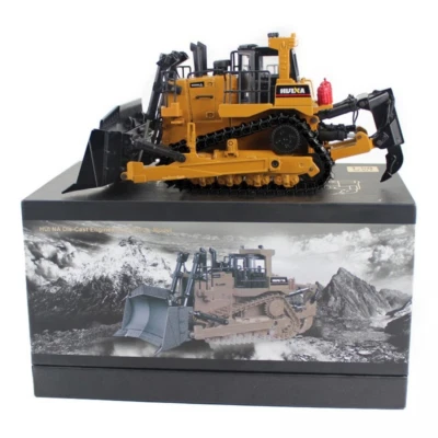 Huina 1700 1:50 Rc Bulldozer Diecast Alloy Crawler Engineering Truck Model Toy • £37.30