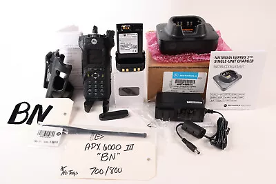 Motorola APX6000 H98UCH9PW7BN 700/800 Bluetooth Enhanced Zone AES256 3.5 *No Tag • $1600