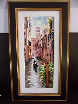 Framed Original Painting Venice Scene Signed  D. Yuan  • $49.99