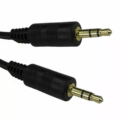 5m Mini 3.5mm Stereo Jack To Jack Audio Headphone Aux Cable Sound Lead Gold Plug • £3.77