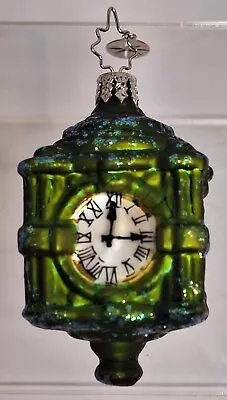 Radko State Street Marshall Fields Clock Time Glass Ornament 2005 • $65