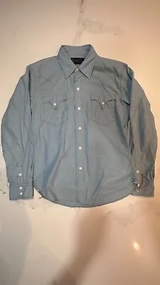 Mister Freedom Dude Rancher Vat Dyed Chambray Shirt Small • $135