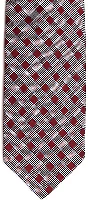 Kings Lynn Men's Vintage Polyester Tie 53.5  X 4.25  Multi-Color Criscross • $3.99