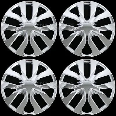 16  Set Of 4 Chrome Wheel Covers Snap On Full Hub Caps Fits R16 Tire & Steel Rim • $74.99