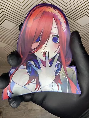 Quintessential Quintuplets Miku Nakano Waifu 3D Lenticular Motion Car Sticker • $8.99