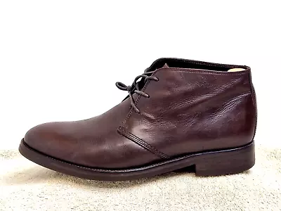 Massimo Dutti Vibram Men Ankle Boots Leather Brown UK 9 EU 43 • £19.97