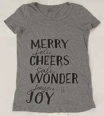 J. Crew Collector Tees T-Shirt Womens Size Small Christmas Xmas Gray • $10