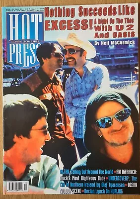 Hot Press Magazine U2 OASIS OCEAN COLOUR SCENE ALTAN (Vol 21 No 16) 1997 • £25