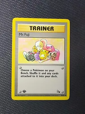 Pokémon Mr. Fuji Fossil 58/62 1st Edition Uncommon - Ken Sugimori NM - Pikachu • $2.99